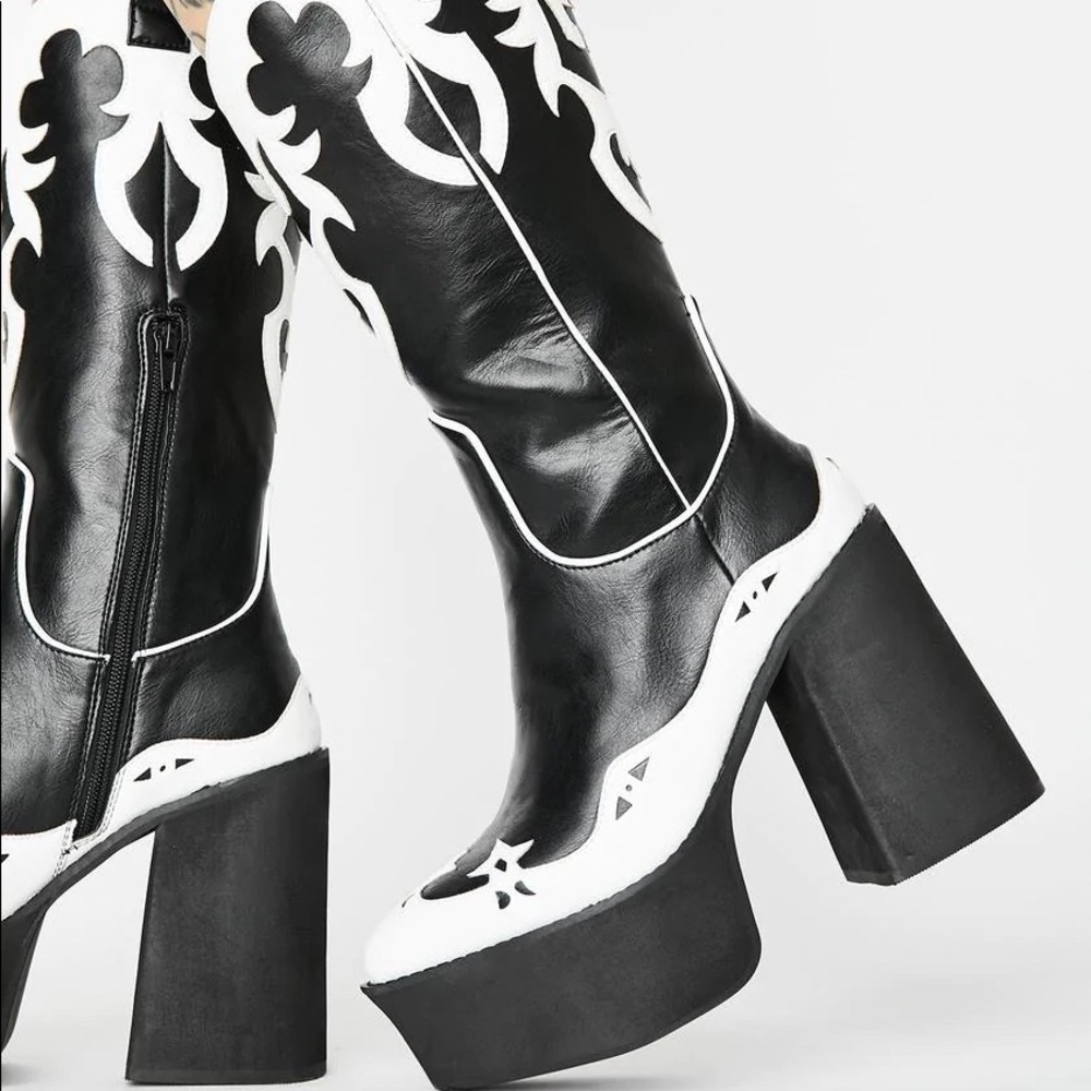 Platform cowboy boots